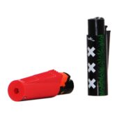 Clipper Amsterdam XXX lighter with built in grinder case 1