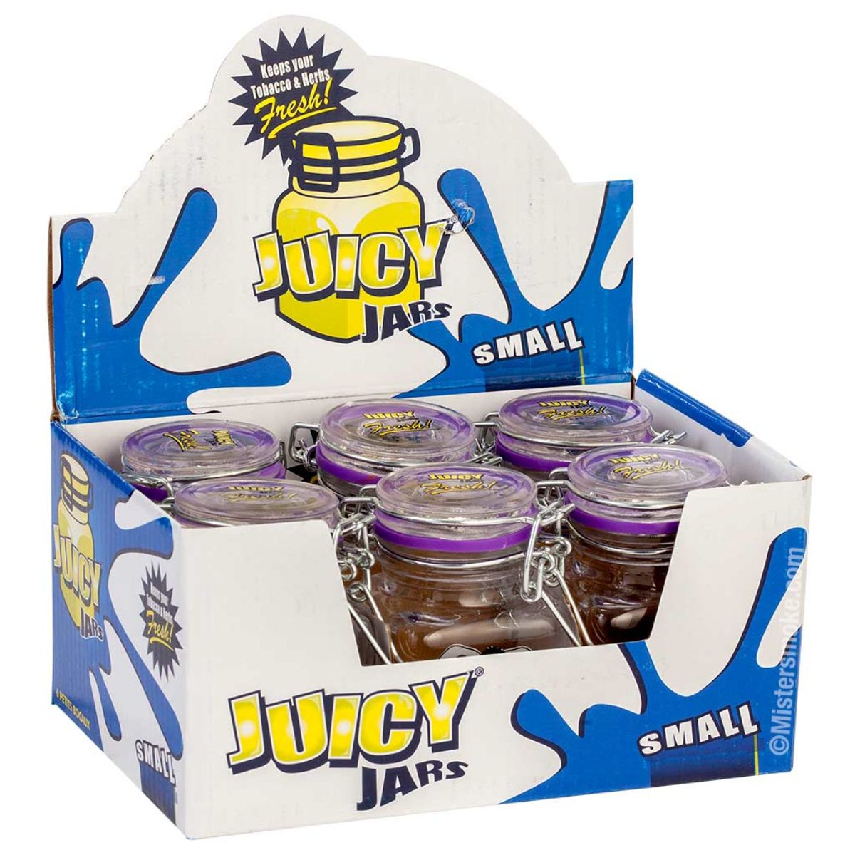 Juicy Jay Tobacco and Herbs Glass Jars Small Mix Designs (6pcs/display) Juicy Jay Tobacco and Herbs Glass Jars Small Mix Designs (6pcs/display)