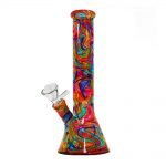 Abstract Colors Bong en Verre 26cm