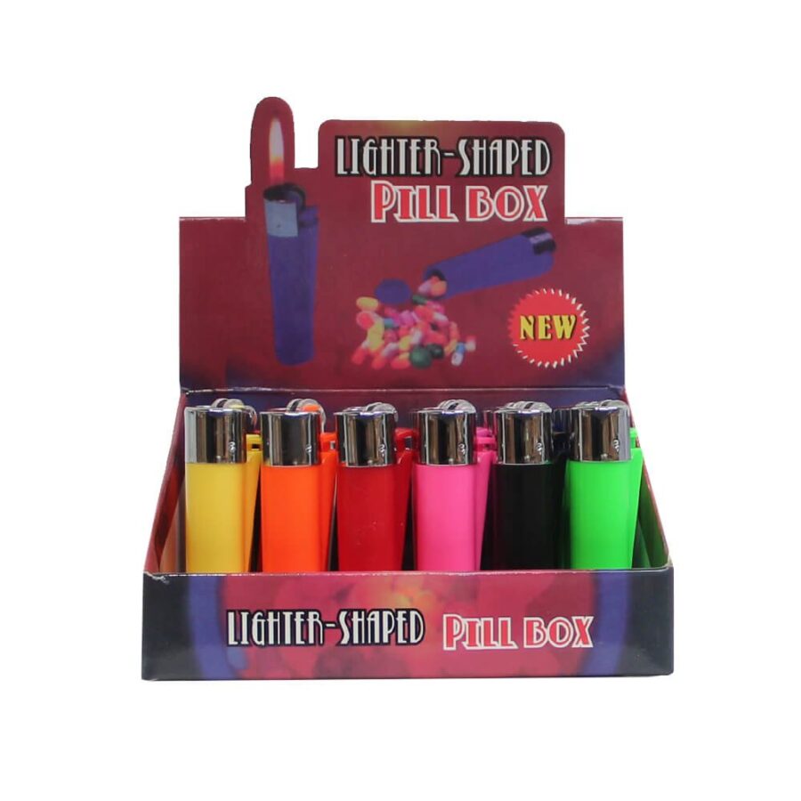 Coffret en Plastique en Forme de Briquet (24pcs/présentoir)
