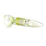 White Bubble Pipe en Verre