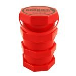 Cookies Pot de Stockage en Rouge 3 Parties Normale