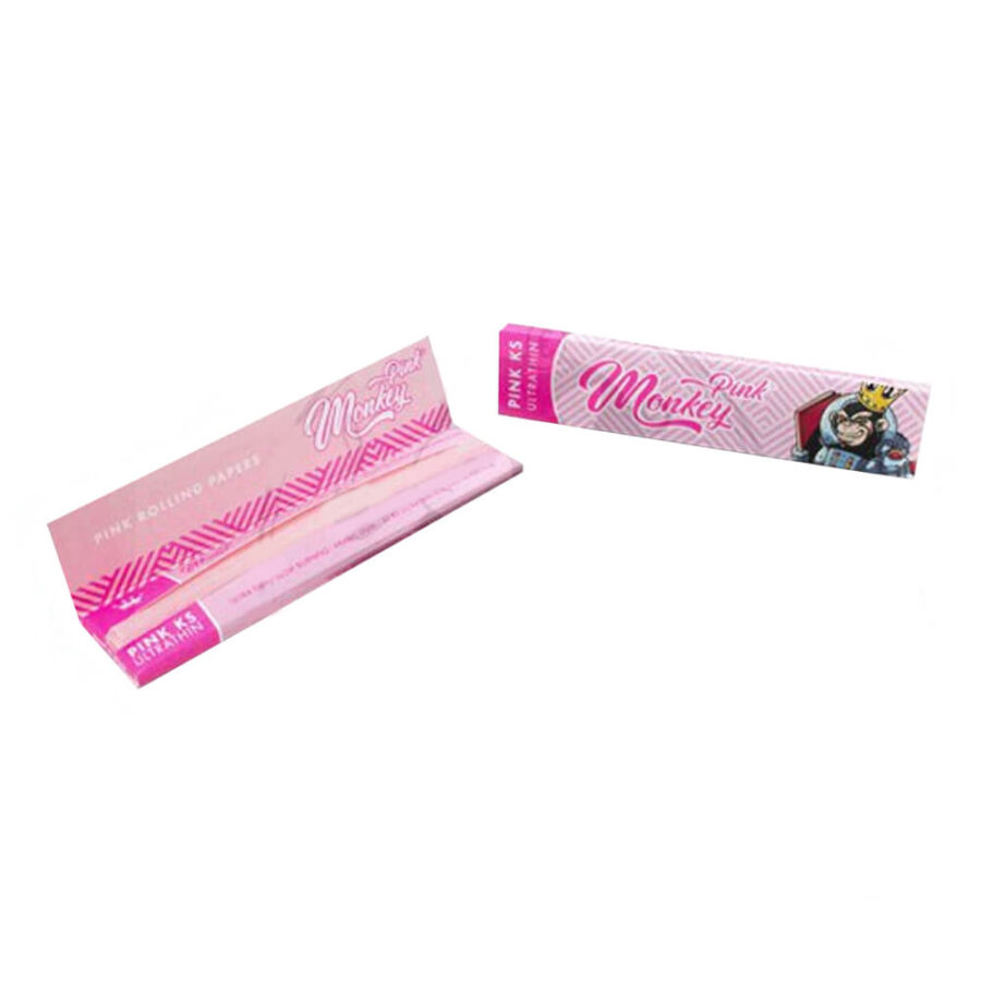 Monkey King Pink KS Papiers à Rouler Slim (50pcs/présentoir)