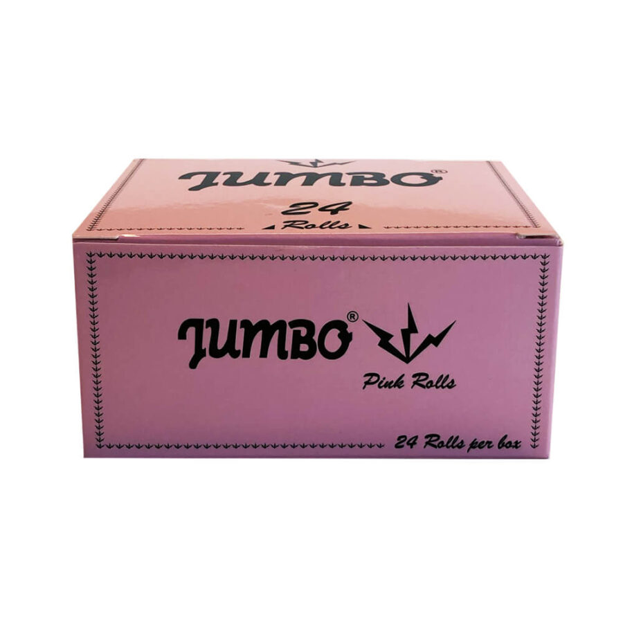 Jumbo Pink Rolls Papiers à Rouler (24pcs/présentoir)