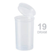 Poptop Transparent Conteneur Plastique Moyen 19 Dram - 40mm