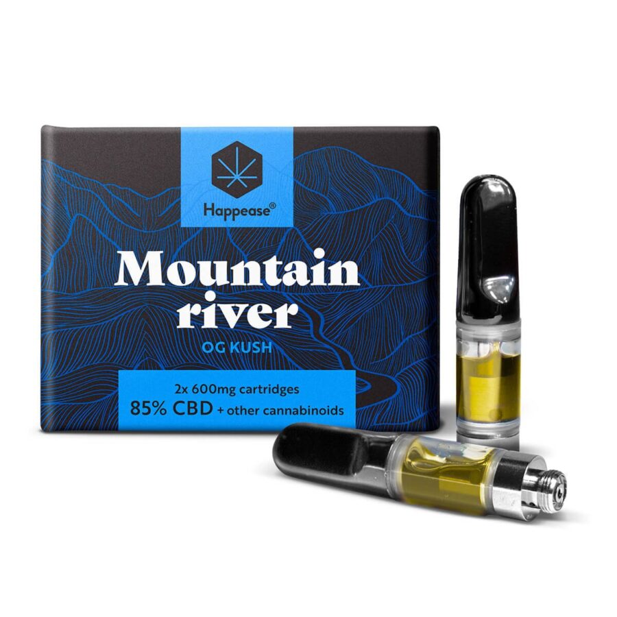 Happease Mountain River 85% CBD Cartouches (2pcs/présentoir)