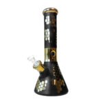 Black Bee Hexagon Triple Thick Bong en Verre 32cm