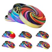 Grinder Métal Rainbow Kaleidoscope 4 Parties - 50mm (6pcs/présentoir)