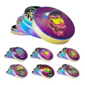 Grinder Métal Rainbow Monster Skulls 4 Parties - 50mm (6pcs/présentoir)