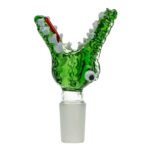 Crocodile Green Bong Bol en Verre 18mm