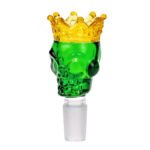 Skull Crown Green Bong Bol en Verre 18mm