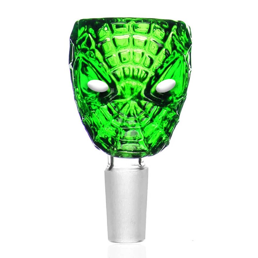 Spider Face Green Bong Bol en Verre 18mm