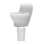 White Toilet Bong Bol en Verre 18mm