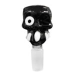 Medievil Skull Black Bong Bol en Verre 18mm