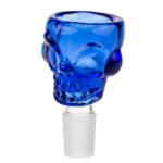 Skull Bong Bol en Verre Bleu 18mm