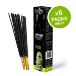 Haze - Bâtonnets d'encens Cannabis parfumés aux feuilles de cannabis séchées pures (6 packs/display)