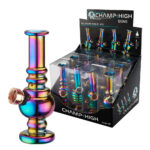 Champ High Mini Crystal Rainbow Bong 12,5 cm (12pcs/présentoir)