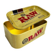 RAW Munchies Box Plateau en métal avec boîte de rangement