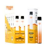 Orange County CBD 3ml Stylo Vape Jetable 250 CBD + 250mg CBG Sour Apple (10pcs/présentoir)