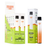 Orange County CBD 3ml Stylo Vape Jetable 250 CBD + 250mg CBG Sour Apple (10pcs/présentoir)