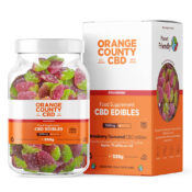 Orange County CBD Grand Bocal de Bonbons en Fraises 1600mg CBD 550g