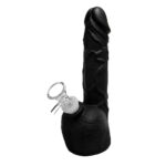 Pénis noir Bong en silicone 20cm