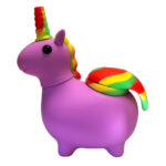 Licorne Mauve Pipe en Silicone 12cm