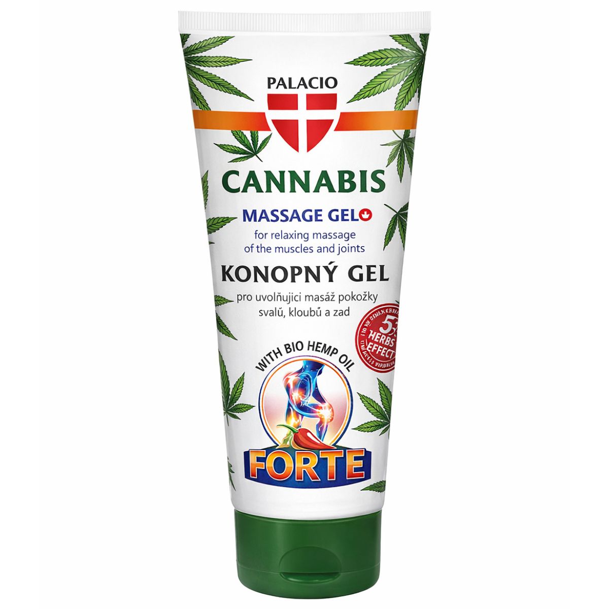 Palacio Gel de Massage au Cannabis Forte (200ml) Palacio Cannabis Massage Gel Forte 200ml