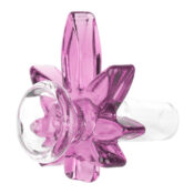 Feuille Rose Bong Bol en Verre 18mm