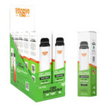 Orange County CBD 10ml Stylo Vape Jetable Kiwi Goyave Fruit de la Passion 600mg CBD + 400mg CBG - 3500 Puffs (10pcs/présentoir)