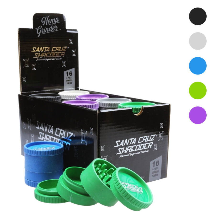 Santa Cruz Grinder Biodégradable en Chanvre 4 pièces - 55mm (16 pcs/display)