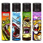 Clipper Briquets Jet Flame Horror Zoo (24pcs/présentoir)