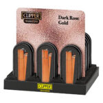 Clipper Dark Rose Gold Metal Briquets et Giftbox (12pcs/présentoir)