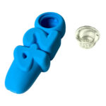 420 Pipe Silicone Bleu 10cm