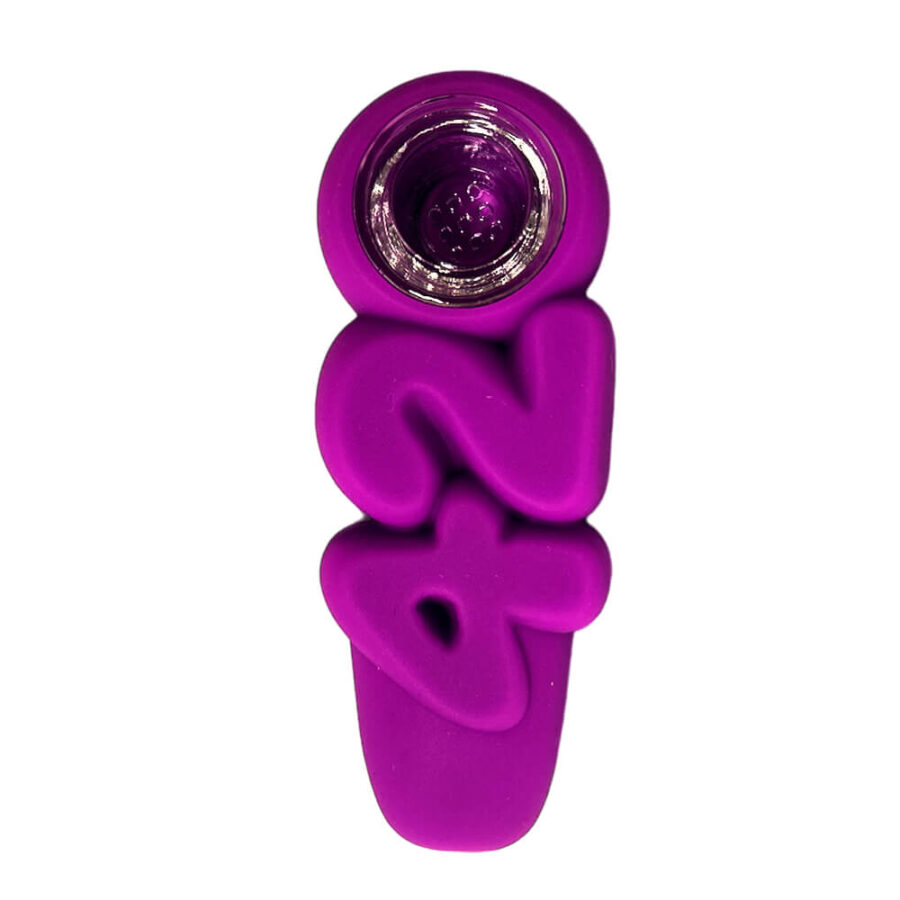 420 Pipe Silicone Violet 10cm
