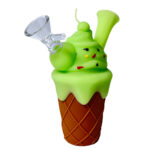 Pipe Silicone Cornet Glace Vert 14cm