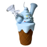 Pipe Silicone Cornet Glace Bleu 14cm