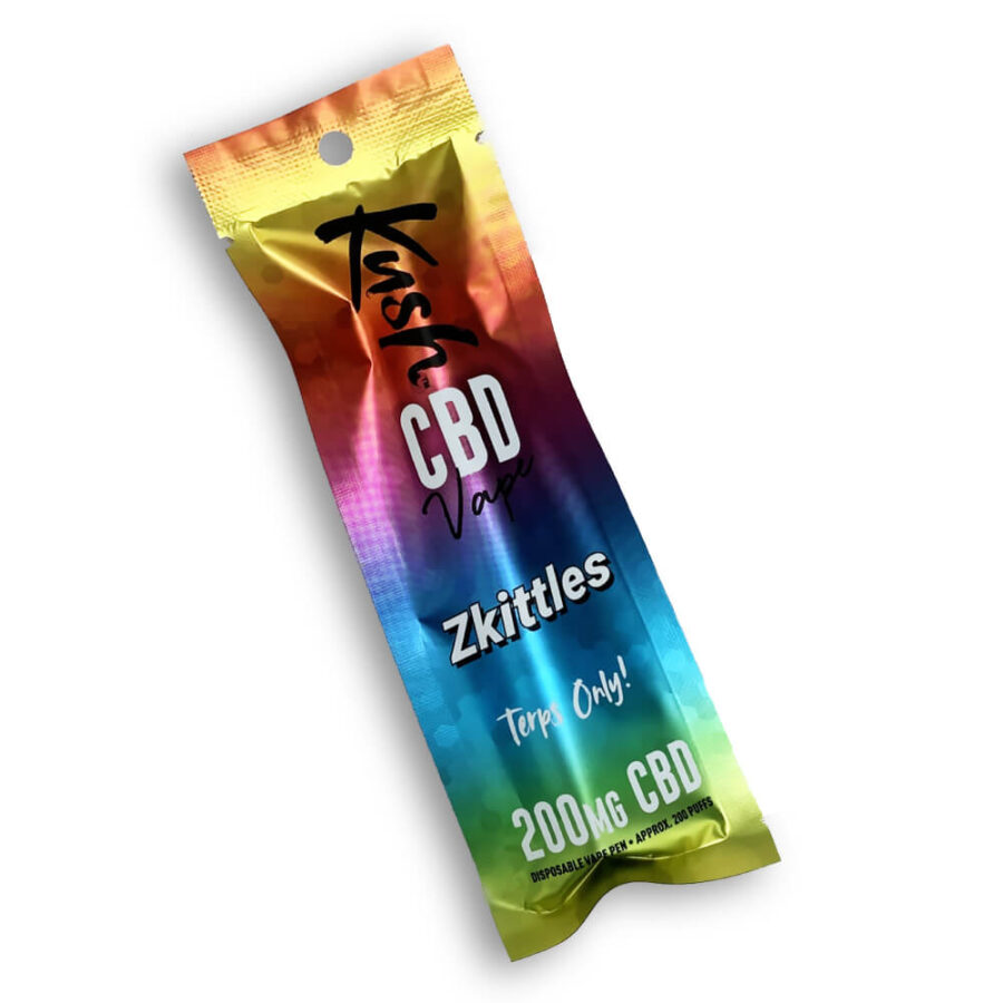 Kush CBD Puff Jetable Orange Runtz 200mg CBD (10pcs/boite)