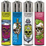 Clipper Lighters Portraits d'os (24pcs/display)