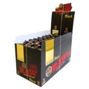 RAW Noir King Size Cônes Paquet de 3 (32pcs/présentoir)