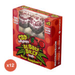 Bubbly Billy Buds CBD Lutscher Saure Himbeere 5 Stück pro Packung (12uds/présentoir)