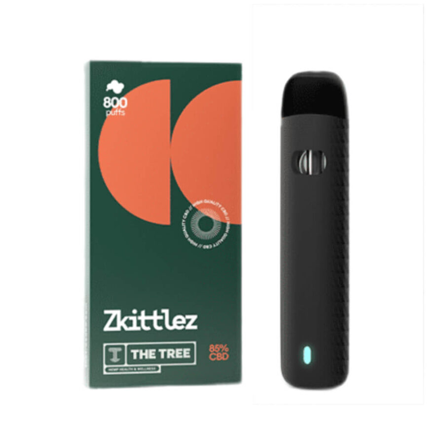 The Tree Puff CBD Vape-Pen Zkittlez - 850mg de CBD - 800 bouffées (1ml)