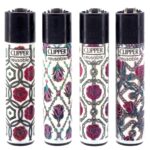 Clipper Lighters Roses and Gold (24 pcs/présentoir) Clipper Lighters Roses and Gold