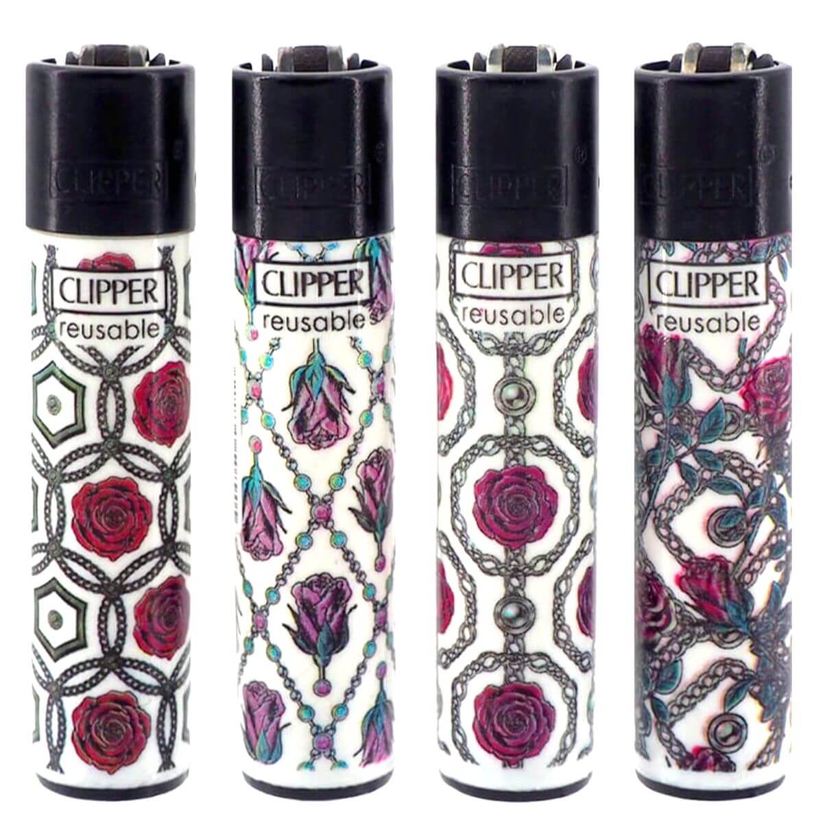 Clipper-lighters-roses-and-Gold Clipper Lighters Roses and Gold
