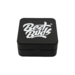 Best Buds Flacher Quadratischer Aluminium Grinder Onyx 2 Parties (50mm)