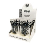 Best Buds Pipsy Negro Pipa de Plastique-Metal avec Mini Grinder (12uds/display)