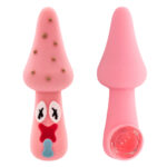 Pipe en Silicone Champignon Rose 10cm