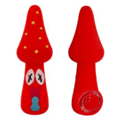 Pipe en Silicone Champignon Rouge 10cm