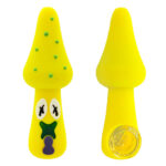 Pipe en Silicone Champignon Jaune 10cm