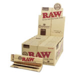 RAW Connoisseur Kingsize Papiers à Rouler avec Filtres Préroulés (24pcs/présentoir)